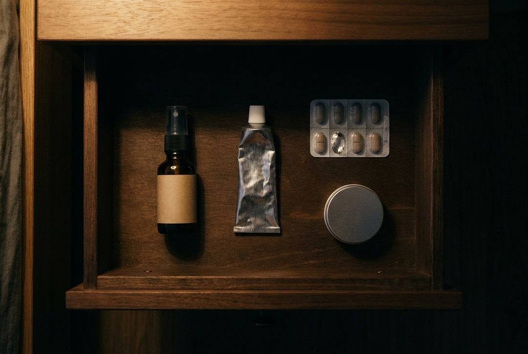 Four formats, four different reasons, one drawer.